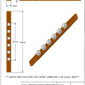 Réglette TRAPEZOIDALE
